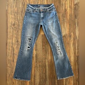 Bootheel Trading Co./Sheryl Crow Fairfax Blue Jeans Womens 29 Bootcut Distressed